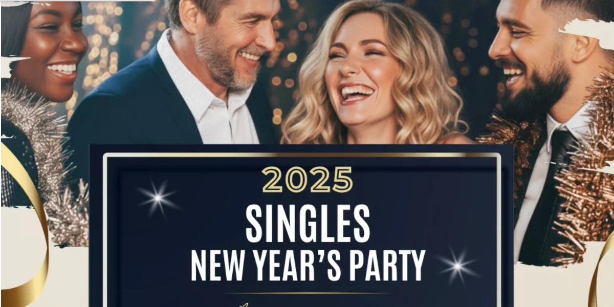 Event image for Singles New Year’s Eve Event Burlington “A Midnight Soiree”