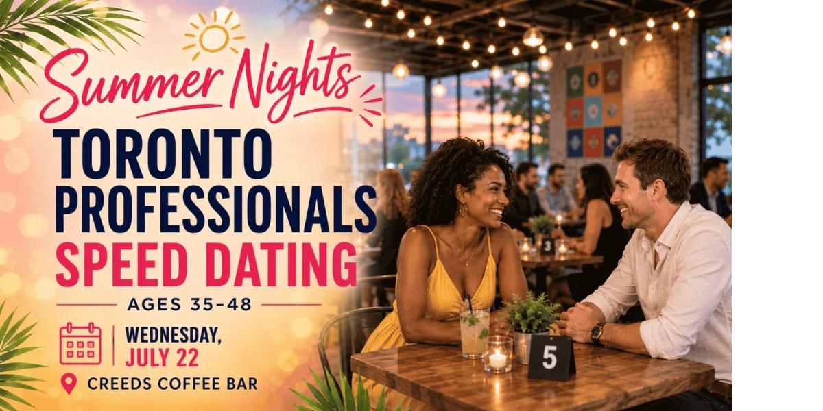 Event image for Summer Nights Toronto Professional Singles Speed Dating (Ages 35-48)