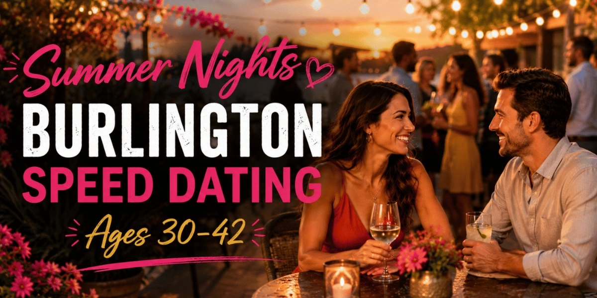 Event image for Summer Nights Burlington Speed Dating (Ages 30-42)