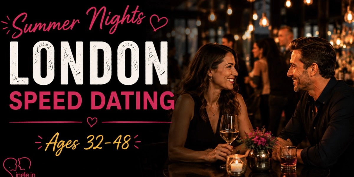 Event image for Summer Nights Speed Dating – London (Ages 32-48)