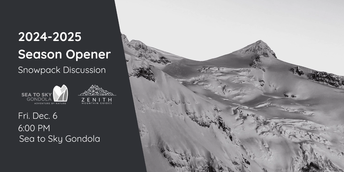Event image for Snowpack Discussion Season Opener 2024-2025