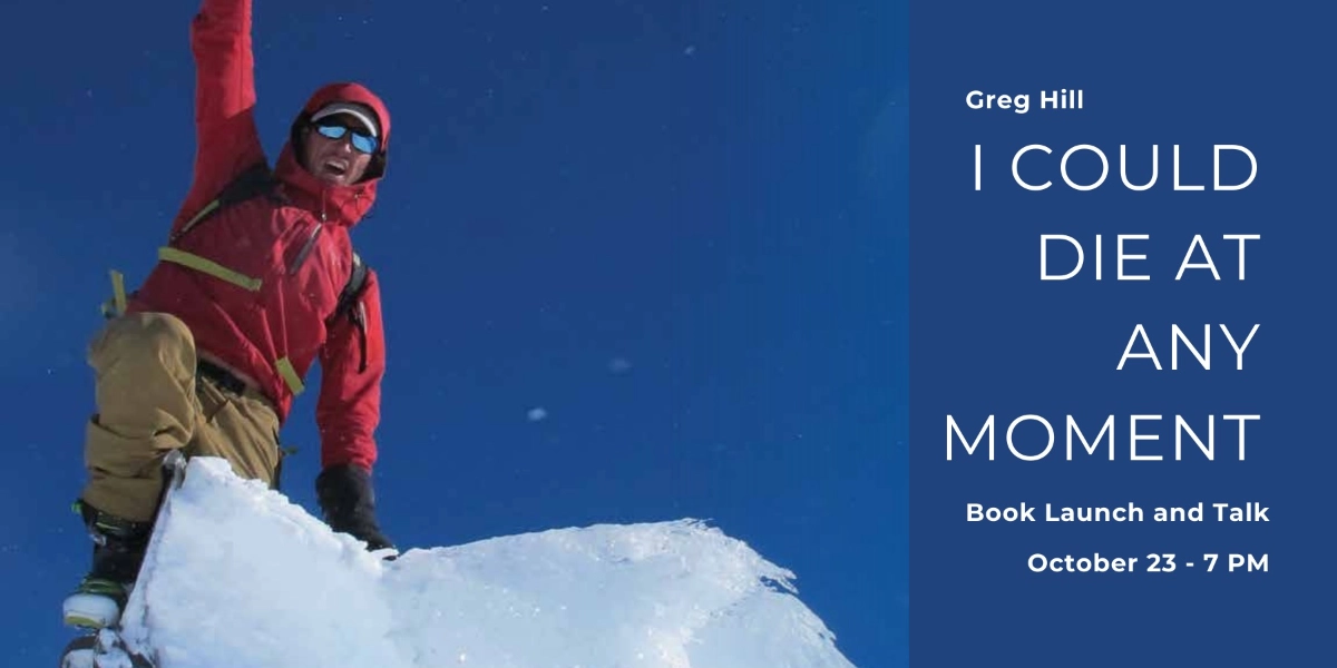 Event image for Greg Hill - I Could Die at Any Moment