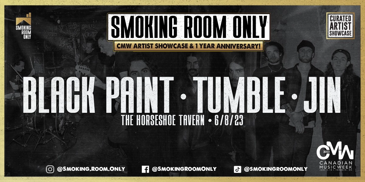Event image for SMOKING ROOM ONLY : BLACK PAINT - TUMBLE - JIN