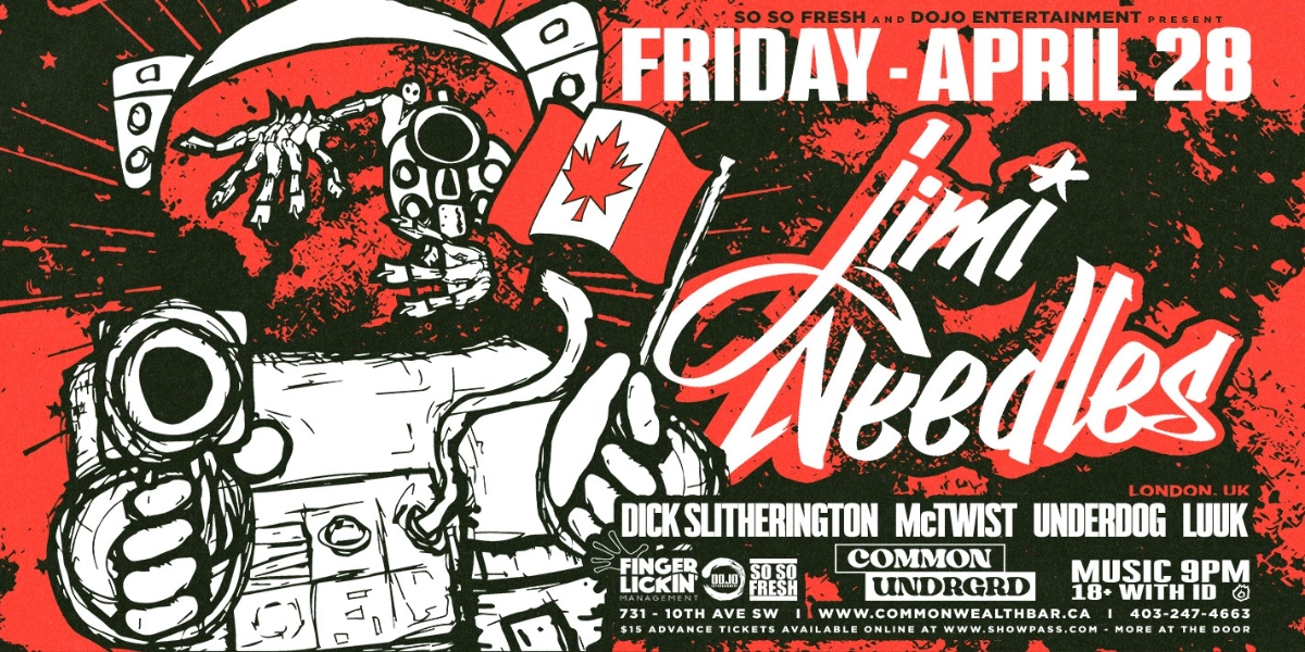 Event image for JIMI NEEDLES (UK) @ Common Underground || Fri. April 28