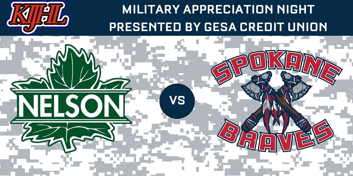 Event image for Nelson Leafs vs Spokane Braves
