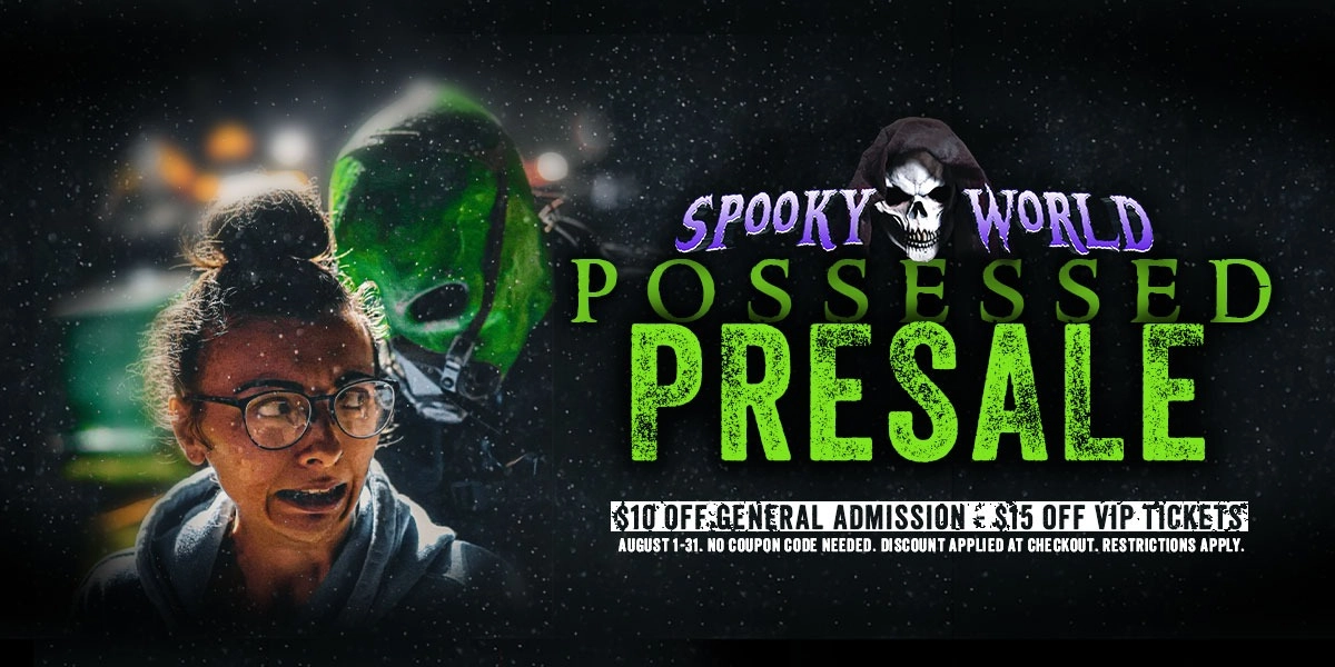 Event image for 2026 Spooky World: Possessed Presale