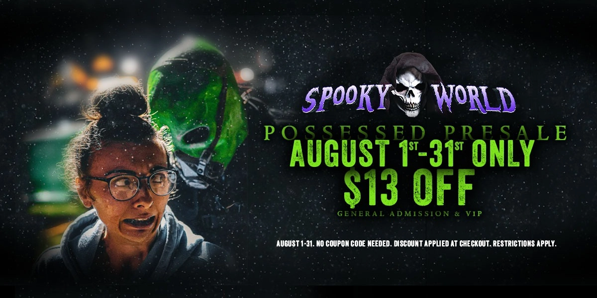 Event image for 2026 Spooky World: Possessed Presale