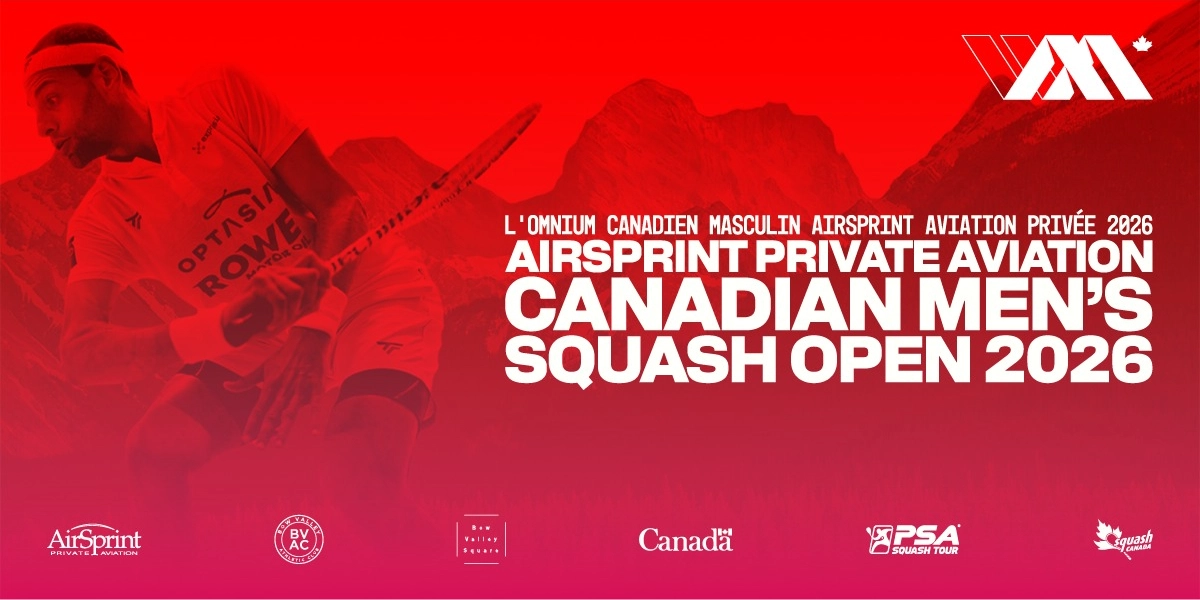 Event image for 2026 AirSprint Private Aviation Canadian Men's Squash Open