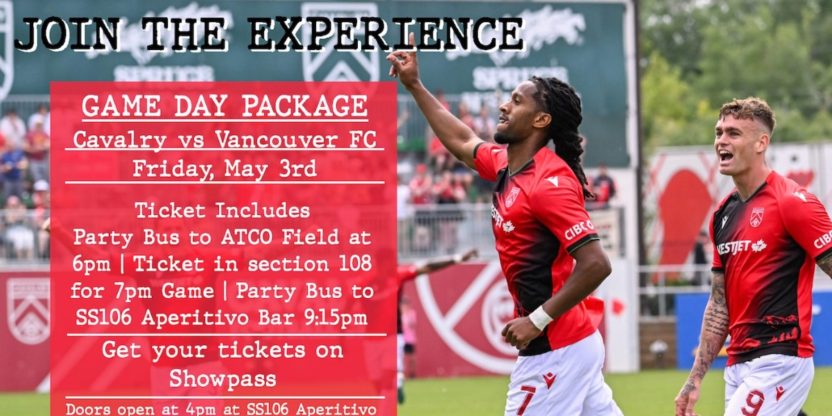 Event image for Cavalry vs Vancouver FC : Game Day Join the Experience