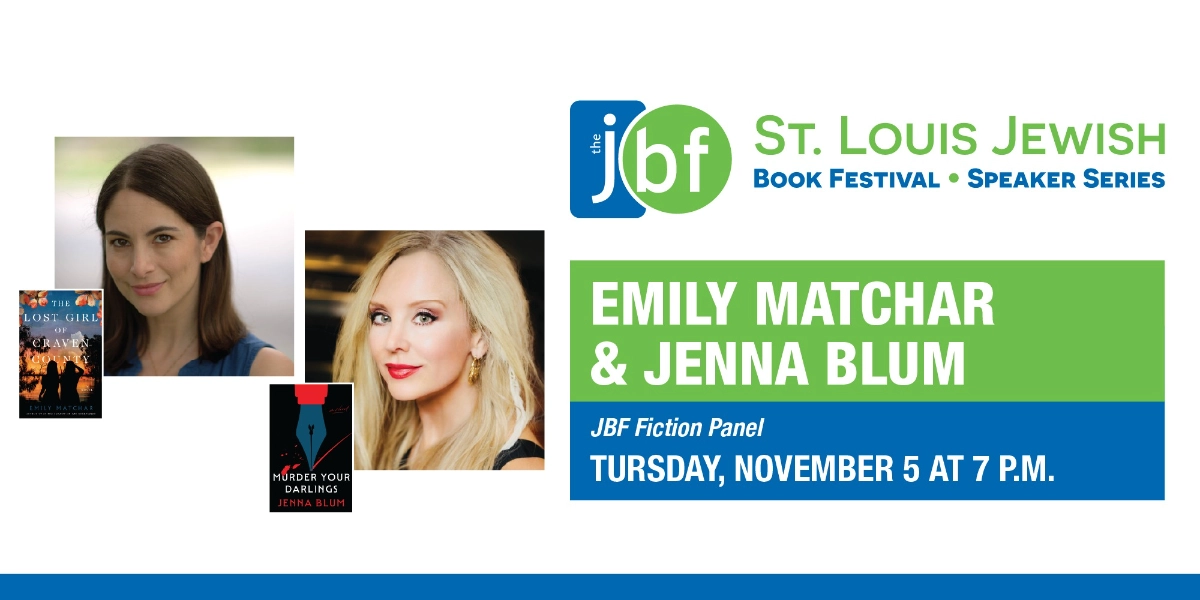 Event image for St. Louis JBF Fiction Panel with Emily Matchar & Jenna Blum