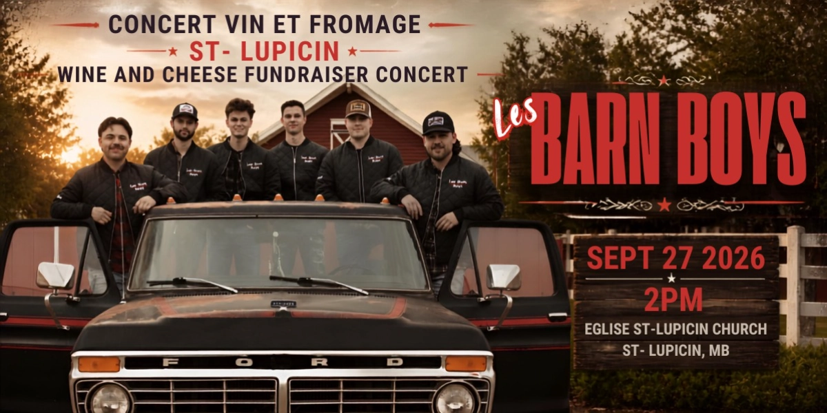 Event image for 2026 Concert Vin et Fromage St-Lupicin Wine and Cheese Fundraiser Concert