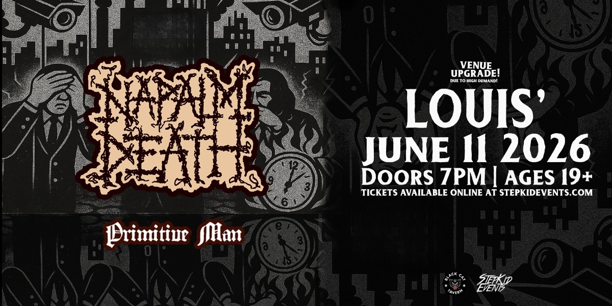 Event image for Napalm Death w/ Primitive Man