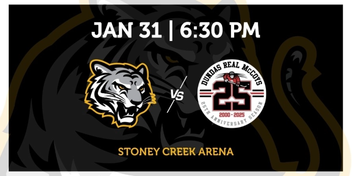 Event image for Stoney Creek Tigers vs Dundas Real McCoys