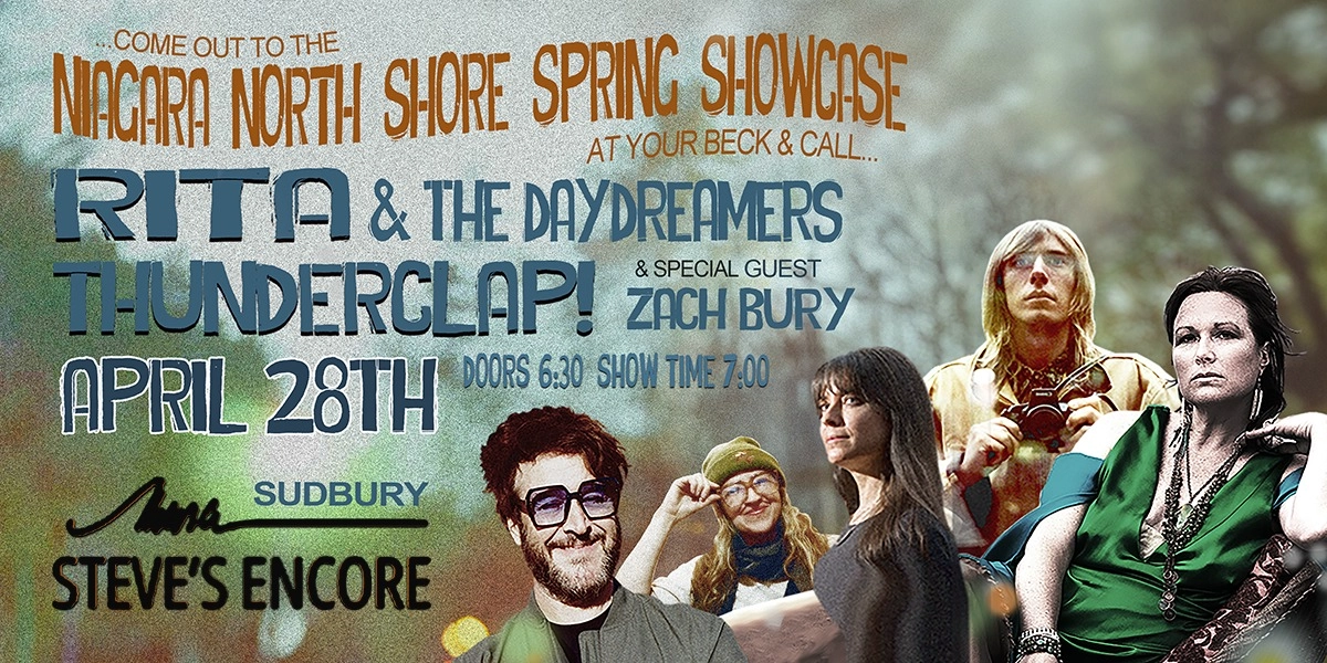 Event image for Niagara North Shore Showcase with Rita & the Daydreamers, Thunderclap! & More...