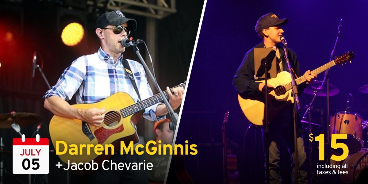 Event image for Sussex SummerFEST Presents Darren McGinnis & Jacob Chevarie