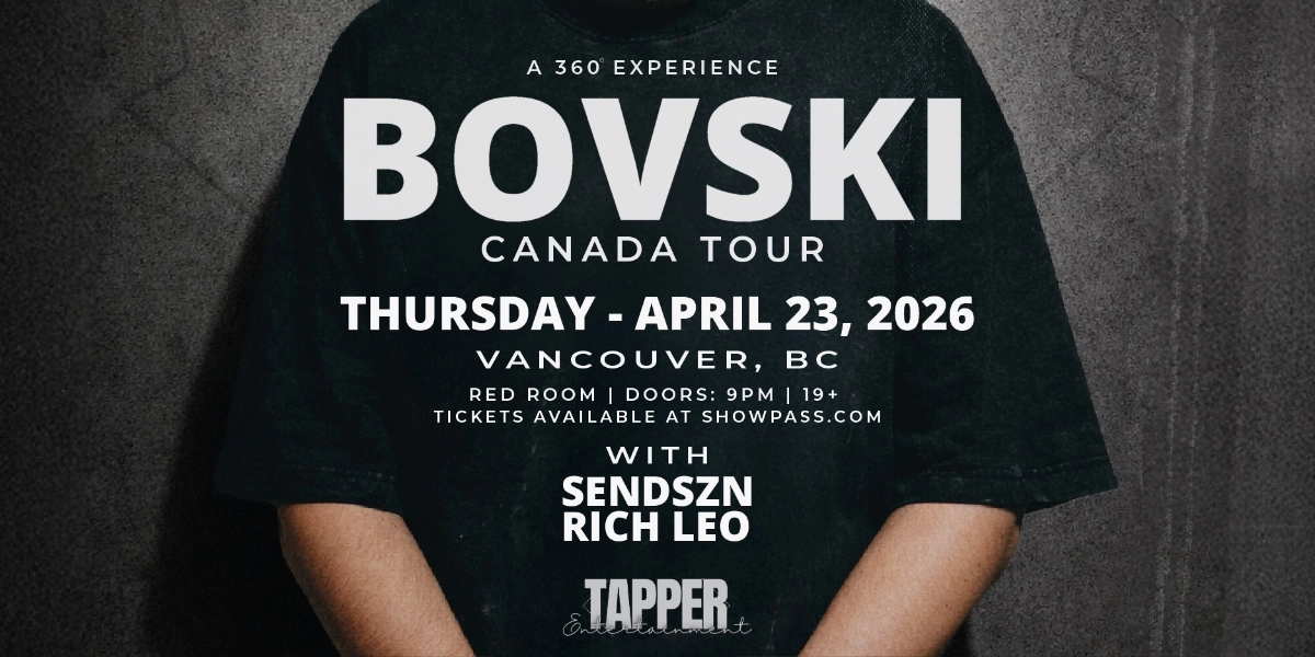 Event image for BOVSKI - RED ROOM - VANCOUVER