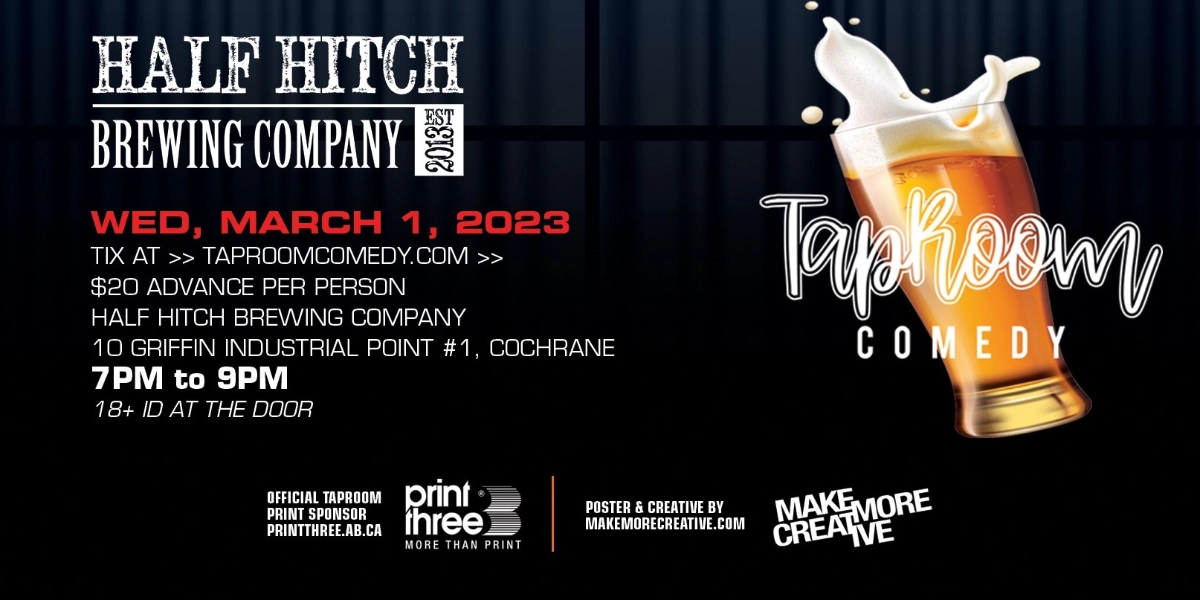 Event image for Taproom Comedy Pres:  Lisa Baker at Half Hitch in Cochrane!