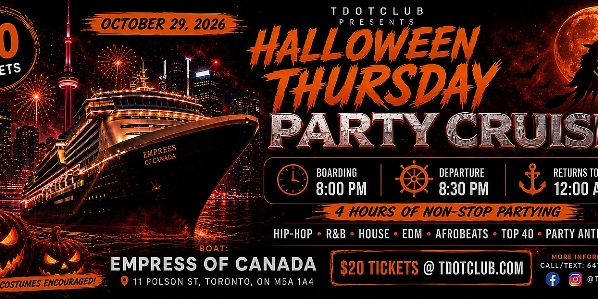 Image d'événement pour Toronto Halloween Thursday Boat Party