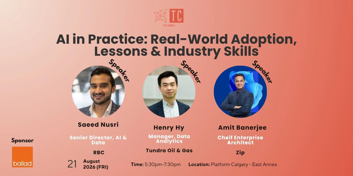 Event image for AI in Practice: Real-World Adoption, Lessons & Industry Skills