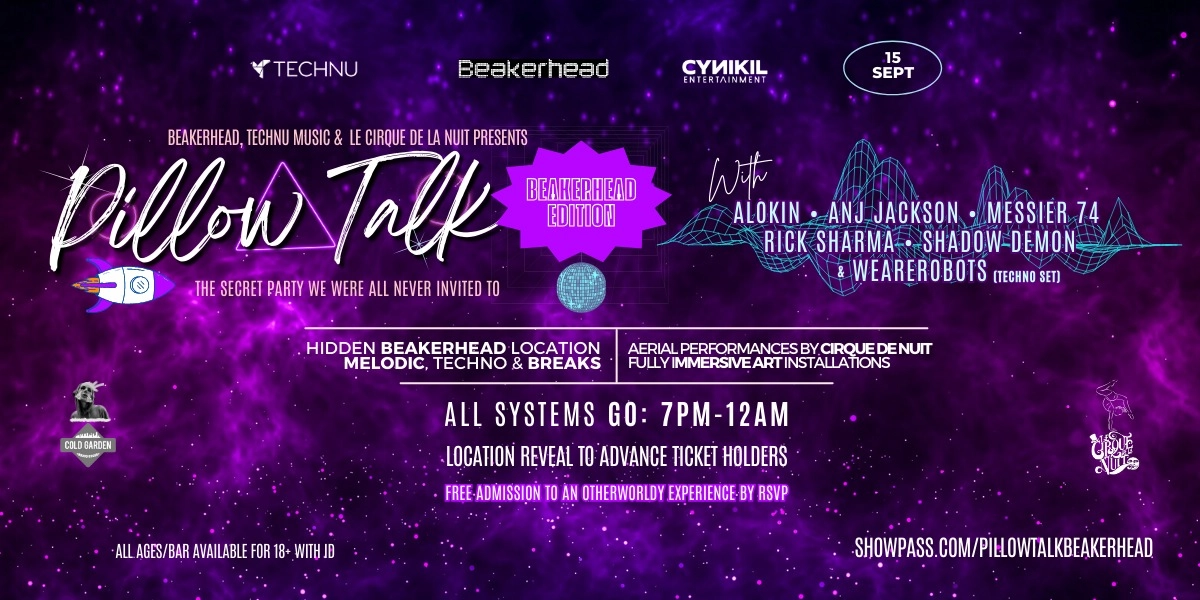 Event image for PILLOW TALK: BEAKERHEAD EDITION