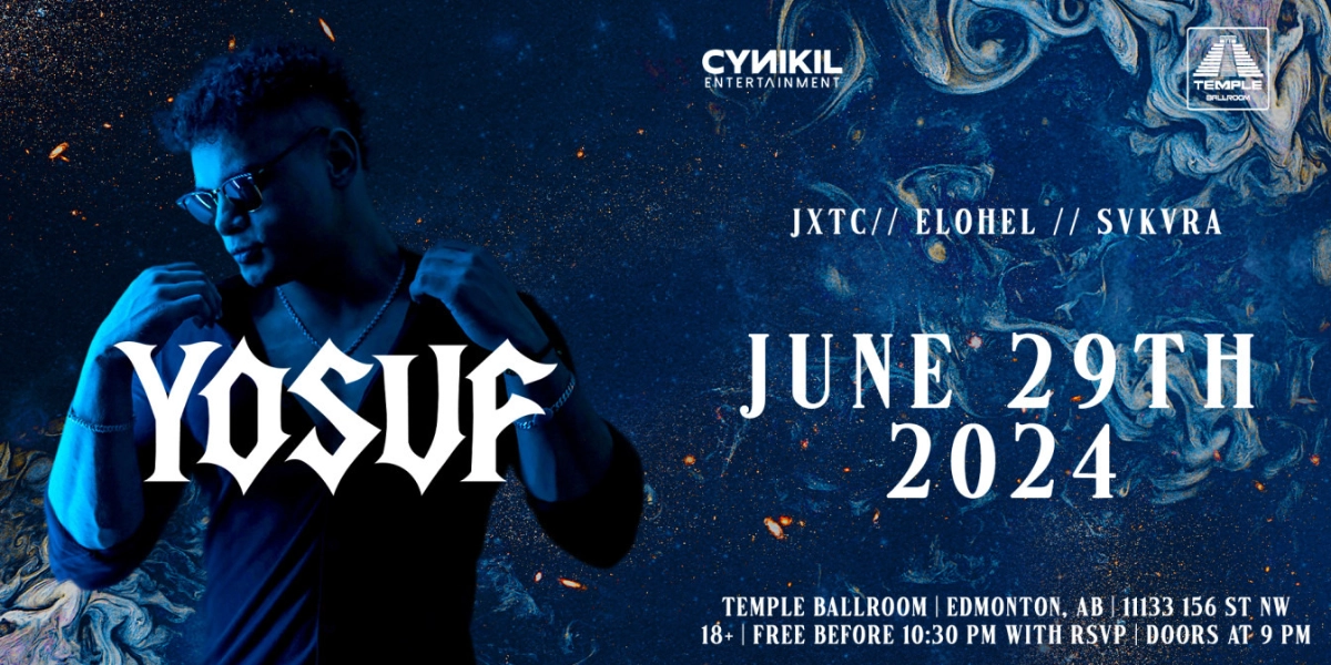 Event image for TEMPLE BALLROOM & CYNIKIL ENTERTAINMENT PRESENTS: YOSUF // FREE BEFORE 10:30 PM