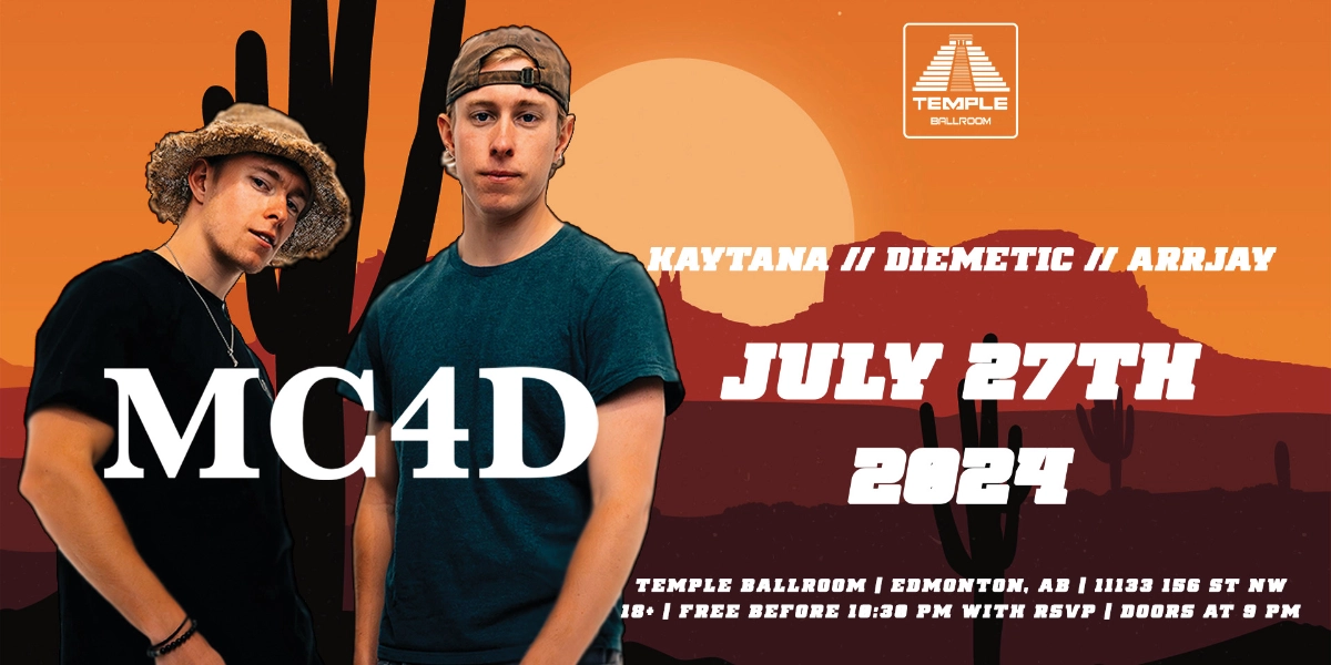 Event image for TEMPLE BALLROOM PRESENTS: MC4D // FREE BEFORE 10:30 PM