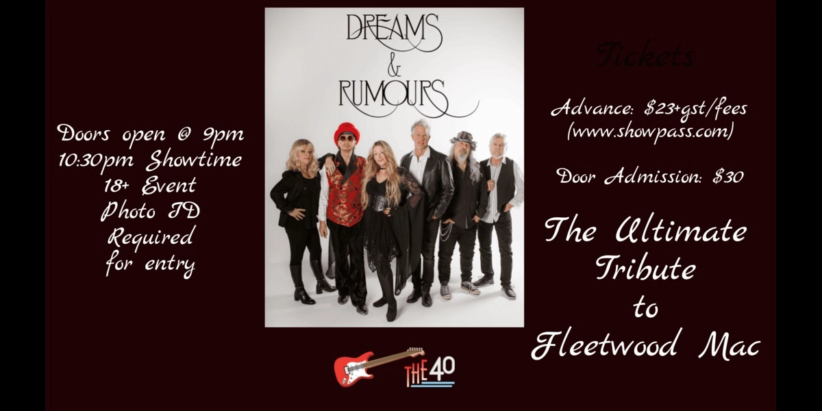 Event image for Dreams & Rumours - Ultimate Tribute to Fleetwood Mac