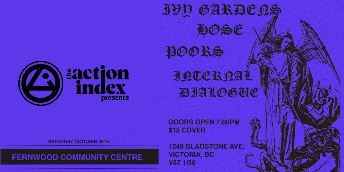 Event image for Ivy Gardens with Hose, Poors, Internal Dialogue