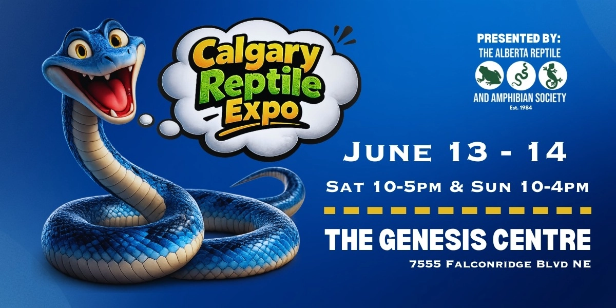 Event image for Calgary Reptile Expo June 13-14 2026