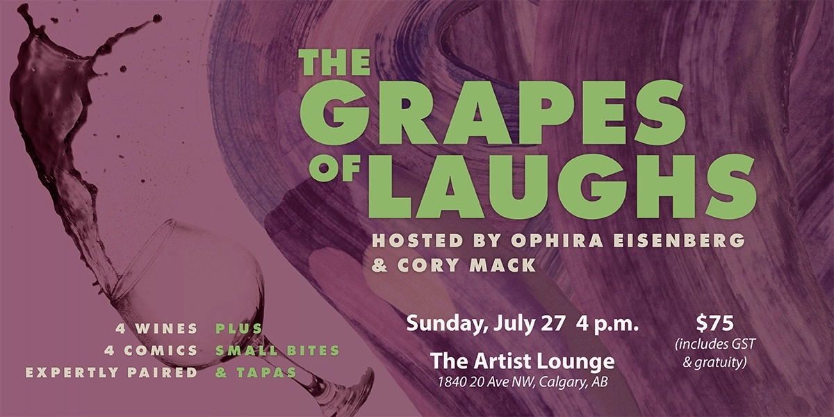 Event image for The Grapes of Laughs Comedy & Wine Tasting