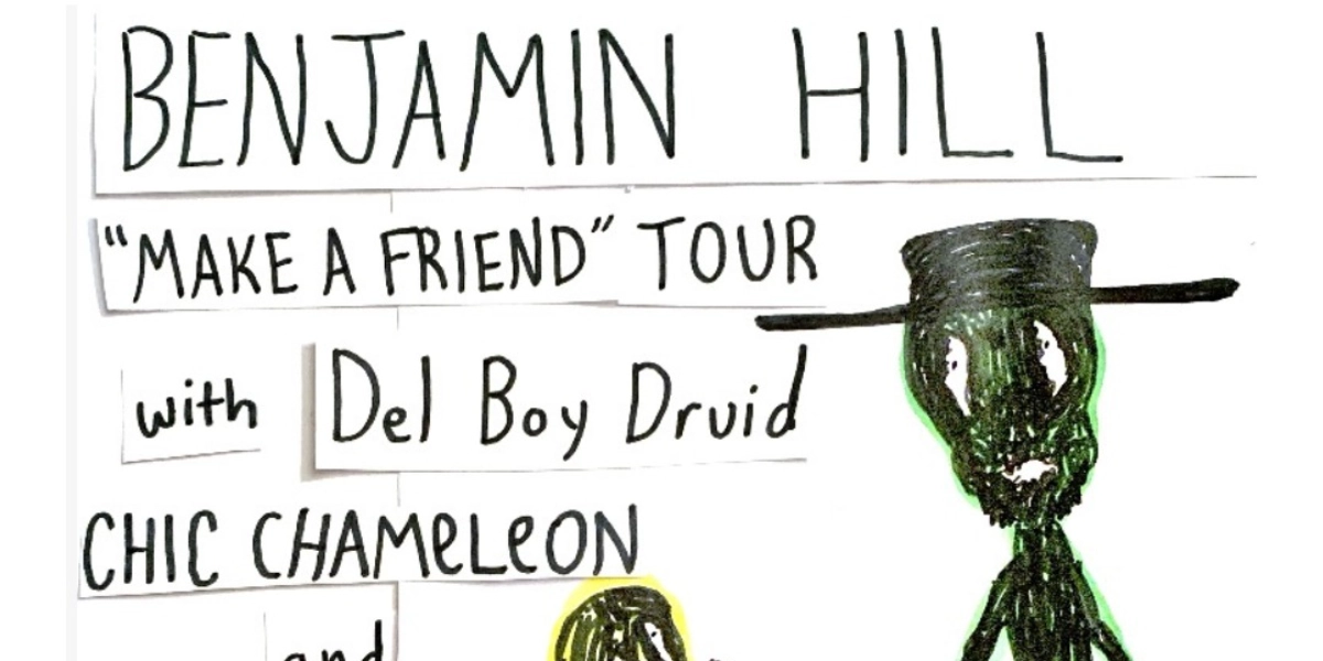 Event image for Benjamin Hill (Winnipeg) w. Del Boy Druid, Chic Chameleon & Whiling @ The Aviary!