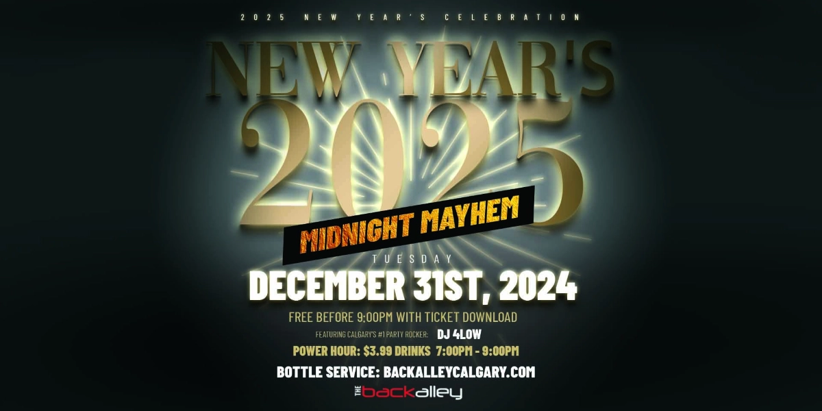 Event image for Midnight Mayhem - NYE 2025 - FREE With Ticket Download