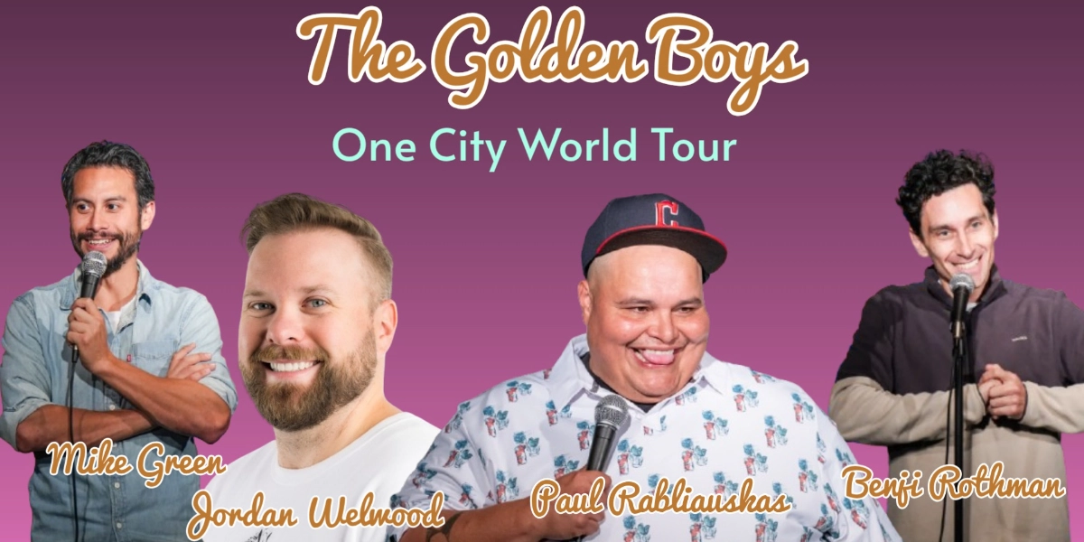 Event image for The Golden Boys of Comedy: One City World Tour