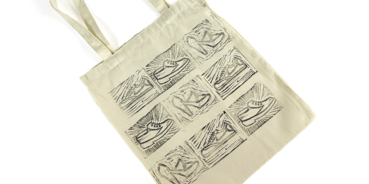 Event image for Linocut Workshop: Shoe Themed Tote Bag
