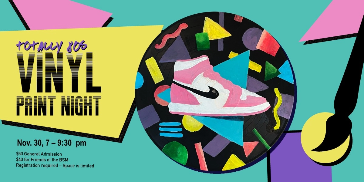 Event image for Totally 80s Vinyl Record Paint Night