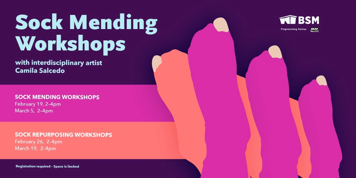 Event image for Sock Mending with Camila Salcedo