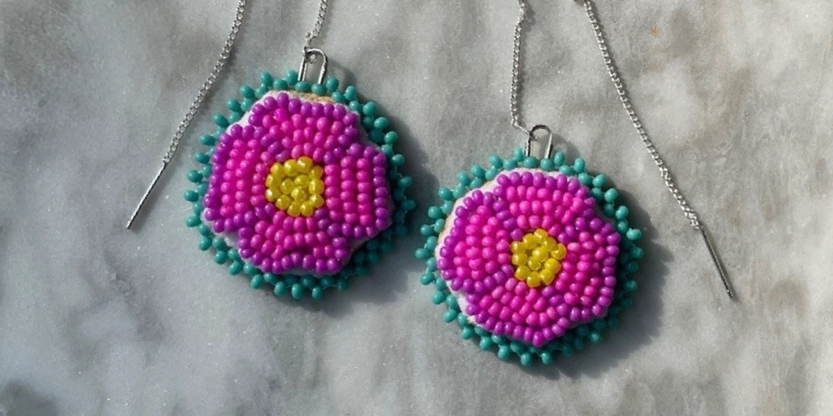 Event image for Indigenous Beading Workshop: Flat Stitch Ojibway Flower