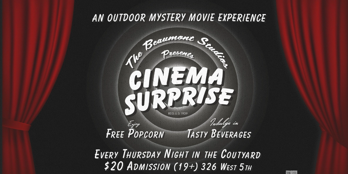 Event image for Cinema Surprise - An Outdoor Mystery Movie!