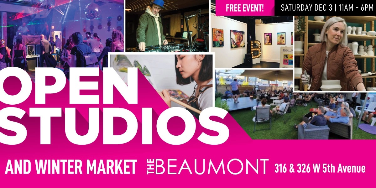 Event image for OPEN STUDIOS + WINTER MARKET + BOUTIQUE POPUP