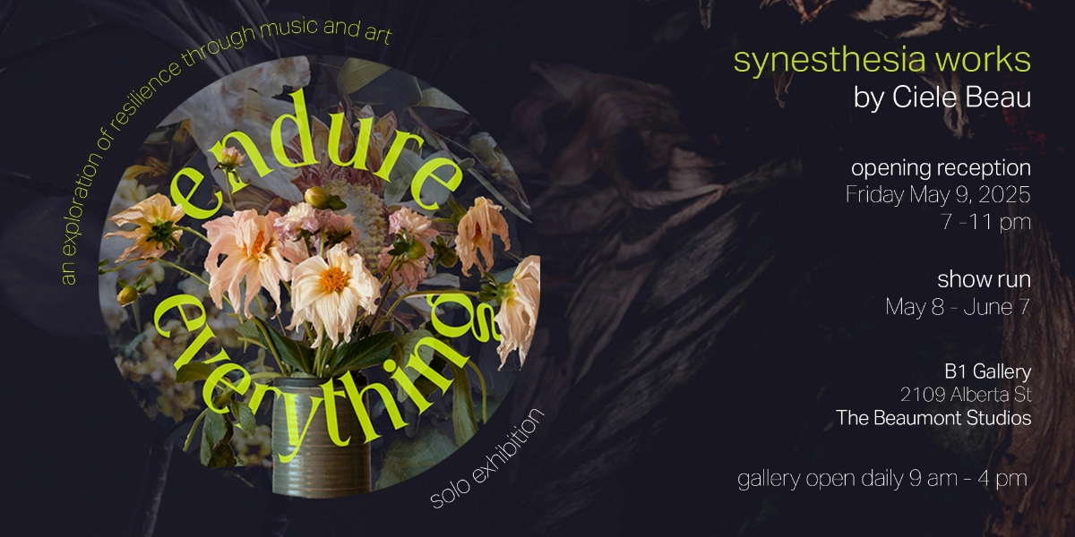 Event image for 'Endure Everything' Synesthesia works by Ciele Beau