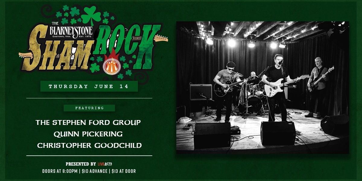 Event image for Stephen Ford Group w/ Quinn Pickering and Christopher Goodchild