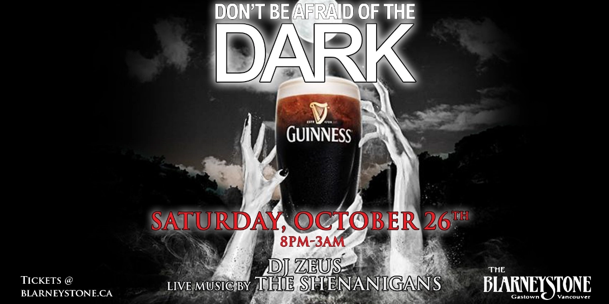 Event image for DON'T BE AFRAID OF THE DARK - Halloween Party - Saturday Event