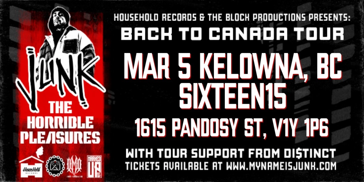 Image d'événement pour Junk - Horrible Pleasures KELOWNA!