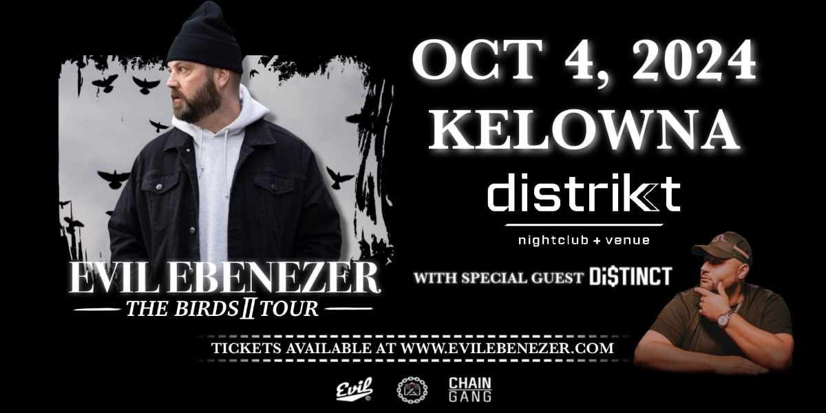 Event image for EVIL EBENEZER - LIVE IN KELOWNA! With DI$TINCT!
