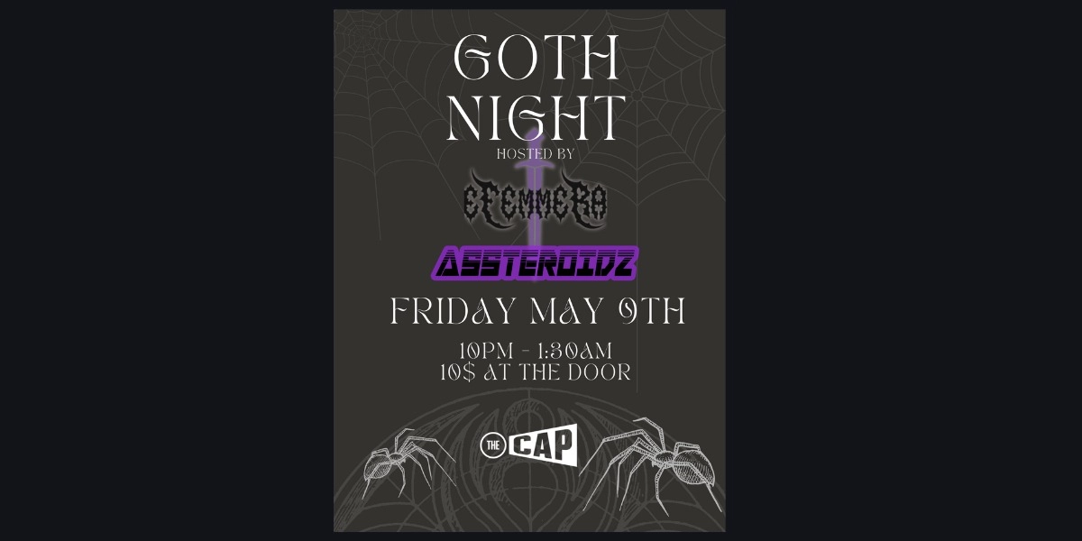 Event image for Goth Night hosted by E Femme Ra with Assteroidz