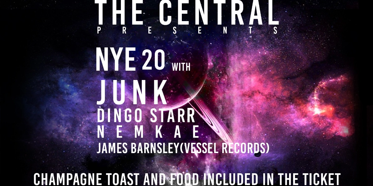 Event image for Nye 2020 with Junk Feat. Dingo Star Nemkae James Barnsley