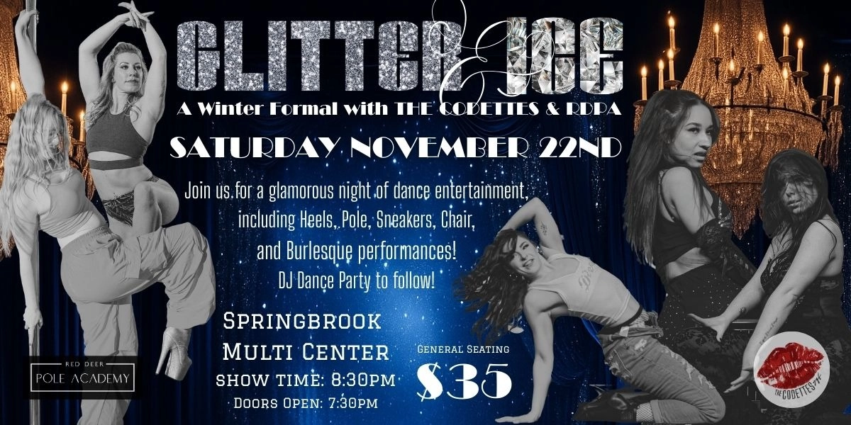 Event image for Glitter & Ice: A Winter Formal with The Codettes & Red Deer Pole Academy