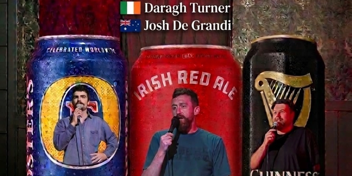 Event image for 2 Aussies & An Irishman Comedy Night – Live Stand-Up Comedy on Main Street | Sept 18
