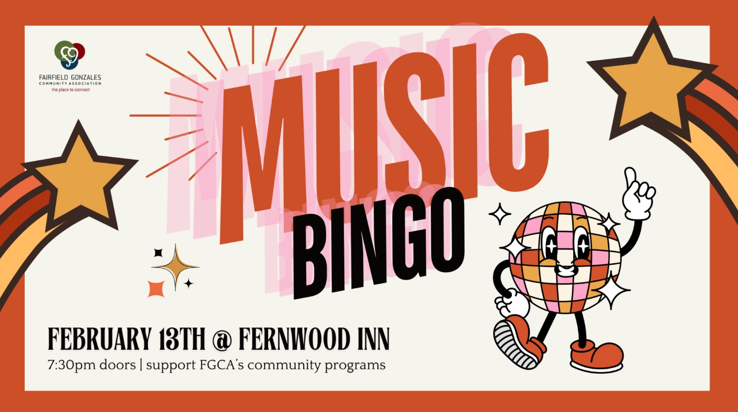 Event image for Fairfield Gonzales Music Bingo
