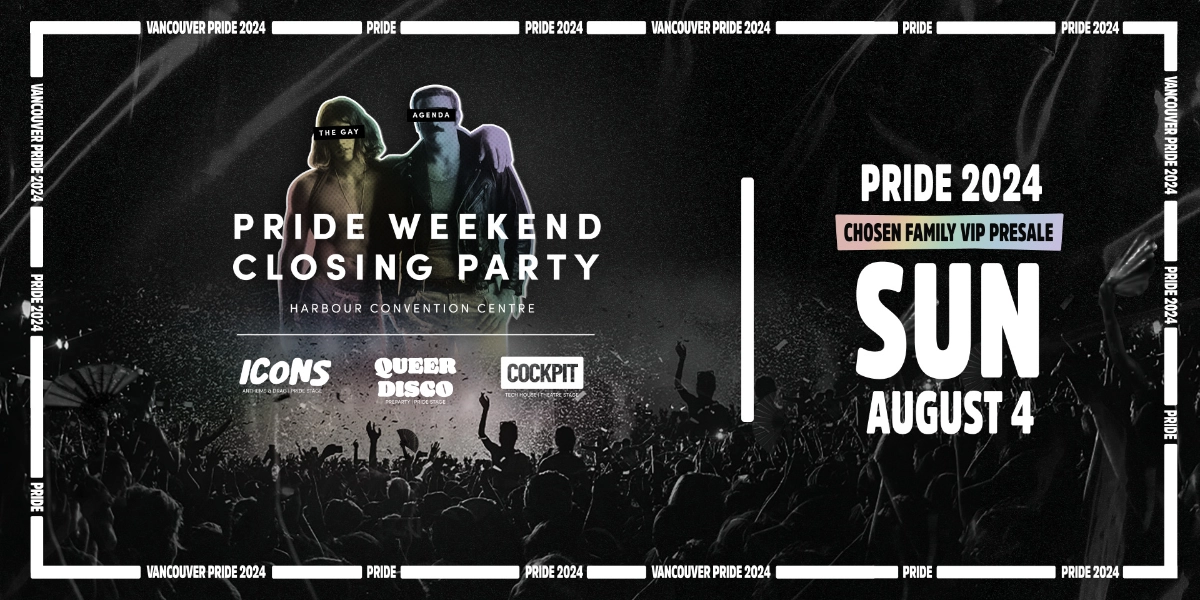 Event image for VANCOUVER PRIDE WEEKEND CLOSING PARTY